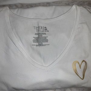 Gold heart shirt